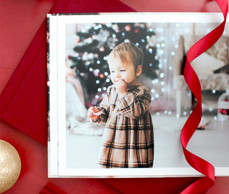 Christmas Photo Book, Custom Christmas Album, Christmas Photo Prints