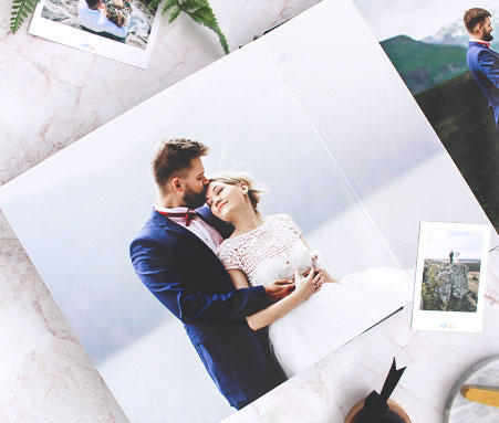 Printed HD Flush Mount Albums, Layflat Wedding Album